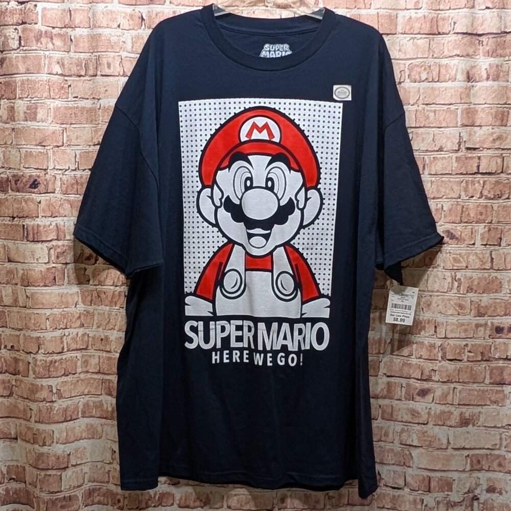 Nintendo Super Mario Graphic T-Shirt BLUE Size 3XL NWT